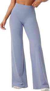 กางเกงเลกกิ้งขาบานสำหรับผู้หญิง ทรงโยคะแบบไขว้ ช่วยกระชับหน้าท้อง เอวสูง ขากว้าง - Product Image 4