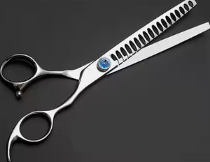 Tijeras de Peluquería Profesionales de Acero Inoxidable, Ligeras, Negras y Rojas, para Adelgazar el Cabello, para Uso en Salones de Belleza - Product Image 3