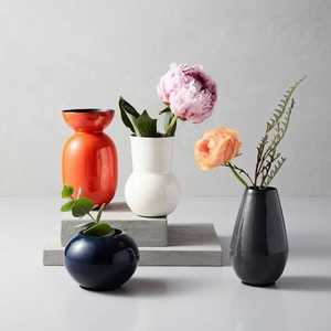 Handmade <b>Red</b> Floral Tabletop <b>Vase</b> Traditional Chinese Style Decorative Ceramic <b>Vase</b> for Home Interior - Product Image 2