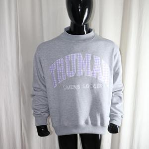Sudadera TRUMAN con cuello simulado, 450 GSM, nombre personalizado, bordado en aplique, corte holgado, 100% algodón, felpa francesa. - Product Image 4