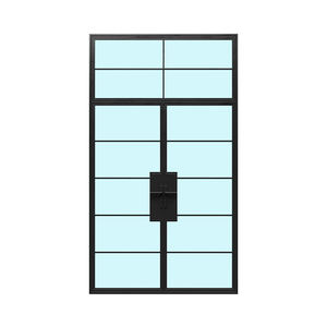 Intérieur en cuivre de sécurité de qualité commerciale au design moderne Caractéristiques antirouille de qualité supérieure <span class=keywords><strong>Porte</strong></span> double en verre avec cadre en laiton solide - Product Image 4