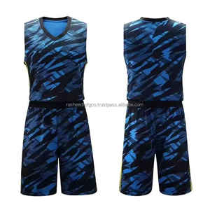 Polyester Custom Men's Sublimation Reversible Basketball Uniforms Sets Printed Basketball Jersey Kits Plus Size Moisture-Wicking - Product Image 1