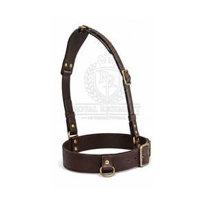 Ceinture Sam Browne en cuir réglable avec un design classique et simple pour les tenues formelles, les événements et le quotidien - Product Image 4