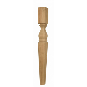 Custom Crafted <b>Turned</b> Rubber Wood Furniture <b>Legs</b> Heavy Duty <b>Table</b> Supports for Modern Residential and Commercial Interiors - Product Image 1