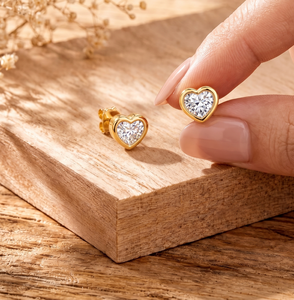 Cadeau d'anniversaire, bague de fiançailles, diamant de laboratoire en forme de cœur, certifié IGI, couleur DEF, clarté VS VVS, or massif 10K 14K 18K - Product Image 2