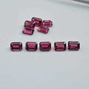 Pierre précieuse naturelle de grenat magenta du Malawi, taille octogonale 4x6mm, pierre de grenat Umbalite pour la fabrication de bagues, pendentifs, bracelets et bijoux. - Product Image 2