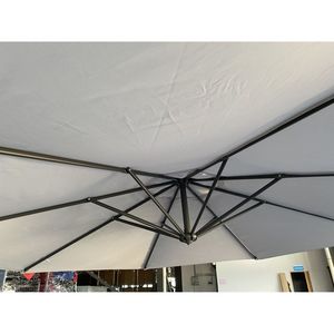 Ombrellone a braccio laterale da 3 metri con regolazione facile dell'inclinazione, per patio, esterno, protezione dal sole, design rustico e elegante - Product Image 5