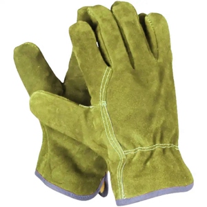 Economic Cowhide Split Leather Driving <b>Gloves</b> Long Lasting Heavy Duty Reflective Safety Work Soft Jackets Fireproof Plain - Product Image 3