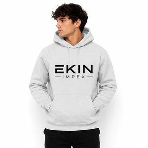 เสื้อฮู้ดผู้ชายผ้าฝ้าย 100% หนัก 500 กรัม พิมพ์ลายสกรีนตามสั่ง สไตล์สตรีทแวร์ สำหรับฤดูใบไม้ผลิและฤดูหนาว ขายส่ง - Product Image 3