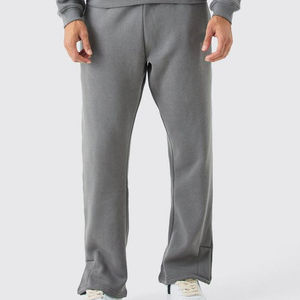 Conjunto Deportivo Gris para Hombre de Alta Calidad, con Capucha, Largo, Informal, con Bolsillos Laterales, Corte Regular, Otoño, Algodón, Color Sólido - Product Image 4