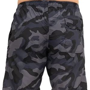 Shorts de course légers pour hommes, camouflage noir et gris, pour marathon, entraînement athlétique, sport, avec cordon de serrage à la taille - Product Image 5