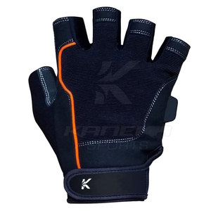 Guantes de Ciclismo Transpirables de Medio Dedo en Cuero para Entrenamiento en Bicicleta, Ligeros, Antideslizantes, con Correa de Muñeca Ajustable - Product Image 2
