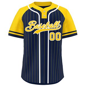 Maillot de baseball directement de l'usine, vêtement de performance, maille respirante, manches rayées, design de manches personnalisé, sublimation intégrale - Product Image 4