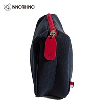 Pochette de maquillage et sac de rangement en néoprène écologique personnalisé avec logo, fermeture éclair, unisexe, épaisseur personnalisée, vente en gros INNORHINO
