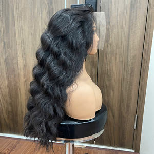 Perruque Lace Front Cheveux Humains Ondulés Naturels Couleur Noire 100% Cheveux Humains Vietnamiens – Fournisseur Populaire - Product Image 4