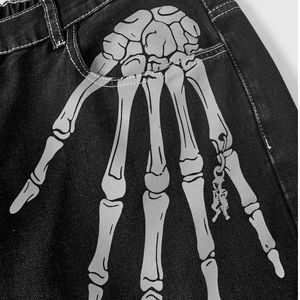 Pantalones Vaqueros Anchos Personalizados para Hombre, Estilo Y2K Gótico, con Estampado Cyber Sigilism, Pantalones de Mezclilla Hip Hop, Ropa Urbana Grunge - Product Image 6
