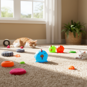 Juguete con Cabeza de Gallo Yommy de 7 cm, Juguete Interactivo para Mascotas, para Perros y Gatos - Product Image 3