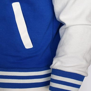 2025 Embroidery Wool Varsity Jacket Full Wool <b>Top</b> Cotton Filling Solid Collage Letterman Jacket - Product Image 6