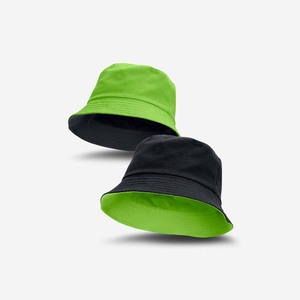 Unisex Reversible <b>Bucket</b> Hat Orange <b>Black</b> Solid Color Canvas Casual Spring Summer Adult 56-58CM - Product Image 2