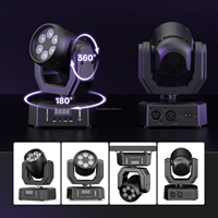 Mini projecteur LED RGBW 60W à tête mobile DMX512 avec télécommande, éclairage de scène pour bars et KTV