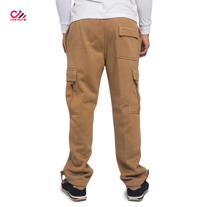 Pantalon cargo ample en coton gris foncé pour homme CARE MASTER, taille élastique avec cordon de serrage, pantalon décontracté à plusieurs poches, vêtements d'automne - Product Image 2