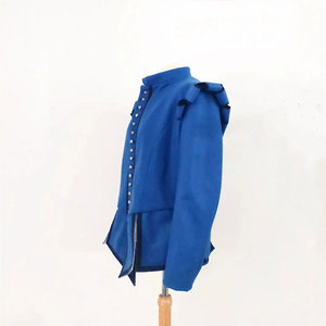 <b>Yellow</b> Woolen Doublet Jacket for Historical Reenactment Traditional Wholesale Outfits Custom Handmade - Product Image 4