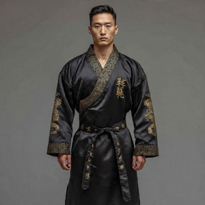 Túnica de Karate para Combate, 100% Poliéster Satinado, Ropa de Artes Marciales, Túnica de Boxeo, Túnica de Seda Satinada para Adultos - Product Image 3