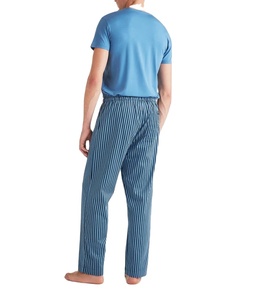 Pijama de algodón a rayas para hombre, pantalones cómodos con cintura elástica, cordón, ropa de dormir, pantalones de casa, ropa de dormir al por mayor - Product Image 3