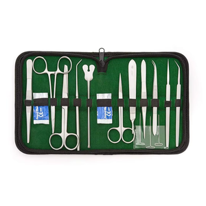 Kit d'instruments chirurgicaux orthopédiques en acier inoxydable de classe I, manuel, pour étudiants, garantie 1 an pour l'entraînement à la suture, CE ISO13485 - Product Image 4