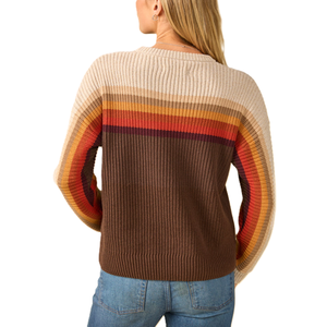 Suéter de Punto para Mujer, Cuello Redondo, 100% Algodón, Alta Calidad, Diseño a Rayas, Casual de Invierno, Disponible OEM, Antiencogimiento, Transpirable - Product Image 2