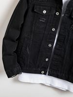 Veste en jean pour homme de qualité supérieure, déchirée et délavée, style vintage, vêtement de mode pour homme, manteau en jean personnalisé