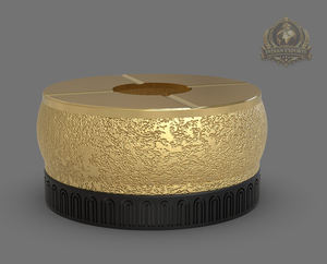 Cendrier de table rond en aluminium sans fumée, design de luxe, style américain, pour la maison, l'hôtel et les restaurants, exportation indienne - Product Image 3