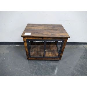 31.50 grigio ''W X 22.05'' D X 24.8 ''H mobili gabbia per cani con doppie porte su ruote case e mobili per animali - Product Image 1