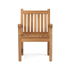 Teak Solid Wood Traditional Outdoor <b>Dining</b> <b>Armchair</b>-Durable Waterproof & Eco-Friendly Garden Furniture - Product Image 3