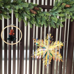 พัดลมรังผึ้งสีรุ้งสำหรับตกแต่งเทศกาลคริสต์มาส - Product Image 6