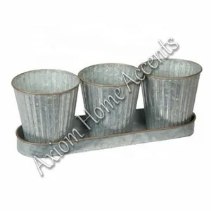 Juego de macetas de cerámica con superficie brillante para sala de estar moderna, oficina o jardín, macetas decorativas Axiom Home Accents - Product Image 6