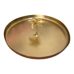 Bandeja Redonda Metálica Convertible para Servir Alimentos, Bandeja Artesanal para Postres y Dulces, para Mesa, Hogar, Hoteles, Bodas y Fiestas - Product Image 6