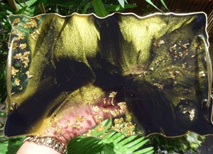 Epoxy Resin <b>tray</b> - Handmade / <b>Trinket</b> <b>Tray</b> / Serving <b>Tray</b> / Home Deco / Gift Idea - Product Image 4