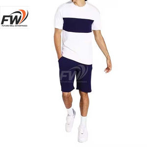 เสื้อยืดและกางเกงขาสั้น Low Moq สำหรับขายดี ชุดกีฬาฤดูร้อนผู้ชาย แห้งเร็ว ชุดออกกำลังกายฤดูร้อนผู้ชาย - Product Image 2