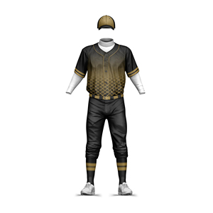 Conjunto de Uniforme de Béisbol Personalizado Unisex, Negro y Rojo, Sublimado, con Número y Nombre Impresos en la Espalda, Sin Mangas, de Poliéster que Absorbe la Humedad - Product Image 4