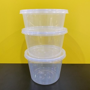 Microwave Oven Safe PP Plastic Food <b>Container</b> Round Shape Box Takeaway Transparent <b>clear</b> Disposable Food <b>Containers</b> with Lids - Product Image 6