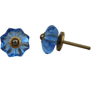 Boutons de porte d'armoire en céramique au design floral vintage, poignées de tiroir assorties, quincaillerie chromée pour cuisine, chambre, commode, parc. - Product Image 3