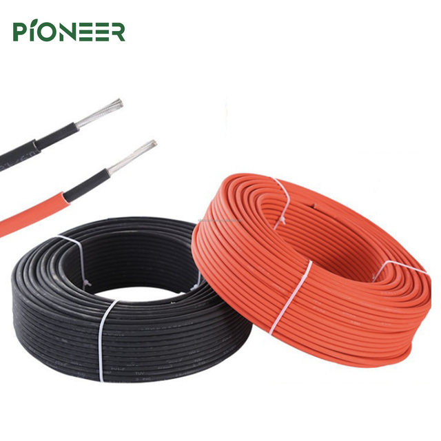 Direct Factory H1Z2Z2-K Stranded Industrial Solar PV Cable 6mm 4mm2 DC1500V 25-Year Lifespan