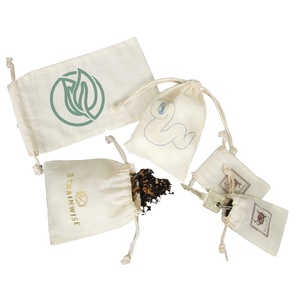 Sac cadeau en mousseline de coton avec cordon coulissant, Non toxique, écologique, pour les bijoux - Product Image 1