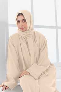 Abaya Tendance Quotidienne Modeste Grande Taille Robe Islamique Douce Légère Respirante Vêtement Décontracté Vente en Gros Usine Conception Personnalisée - Product Image 4