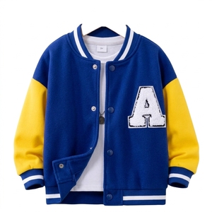 เสื้อแจ็คเก็ต Letterman ปักลาย Chenille แบบกำหนดเอง ผ้าขนสัตว์ 100% สีแดงและสีขาวสไตล์วินเทจ แจ็คเก็ตเบสบอลทรง Bomber สำหรับผู้ชาย - Product Image 4