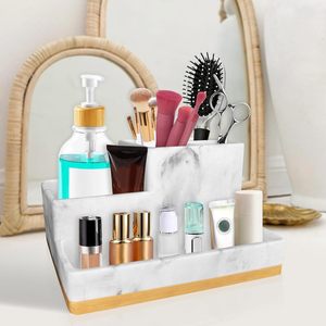 Bathroom Countertop Organizer with Tray, <b>Large</b> Size Toothbrush Holder Organizer, Vanity Storage for Bathroom, - Product Image 3