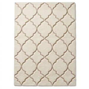 Alfombra de Lana Texturizada de Lujo, Hecha a Mano, con Diseño Geométrico de Altura Variable, Diseño Personalizado, Precio de Fábrica al por Mayor - Product Image 2