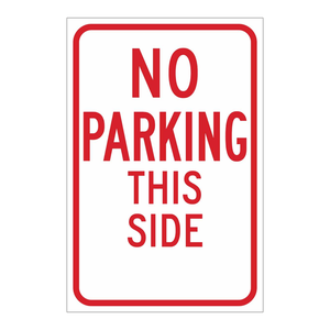 Letrero de Prohibido Estacionar en Este Lado, 18x12 Pulgadas, para Interiores/Exteriores, Control de Estacionamiento - Product Image 2