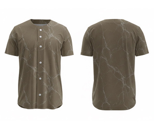 เสื้อเบสบอลแฟชั่นแบบซับลิเมชั่น – เสื้อกีฬาทีมที่สวมใส่สบายพร้อมโลโก้และหมายเลขแบบกำหนดเอง |   ฐานผ้าโพลีเอสเตอร์ที่ระบายอากาศได้ดี - Product Image 3